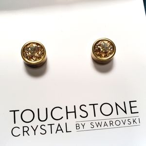 Touchstone Crystal Gold Ice Earrings